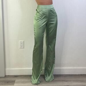 Green Silky Pants